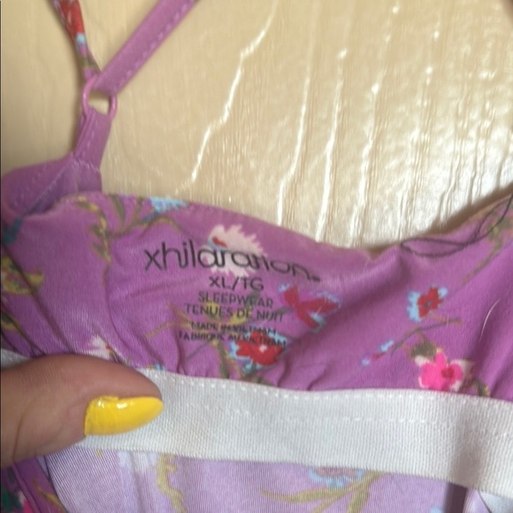 Xhilaration Purple Chemise with Cross-Back Straps - Picture 3 of 5